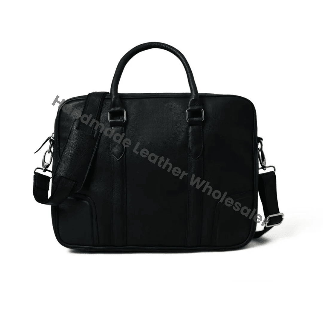 Texas Black Leather Briefcase