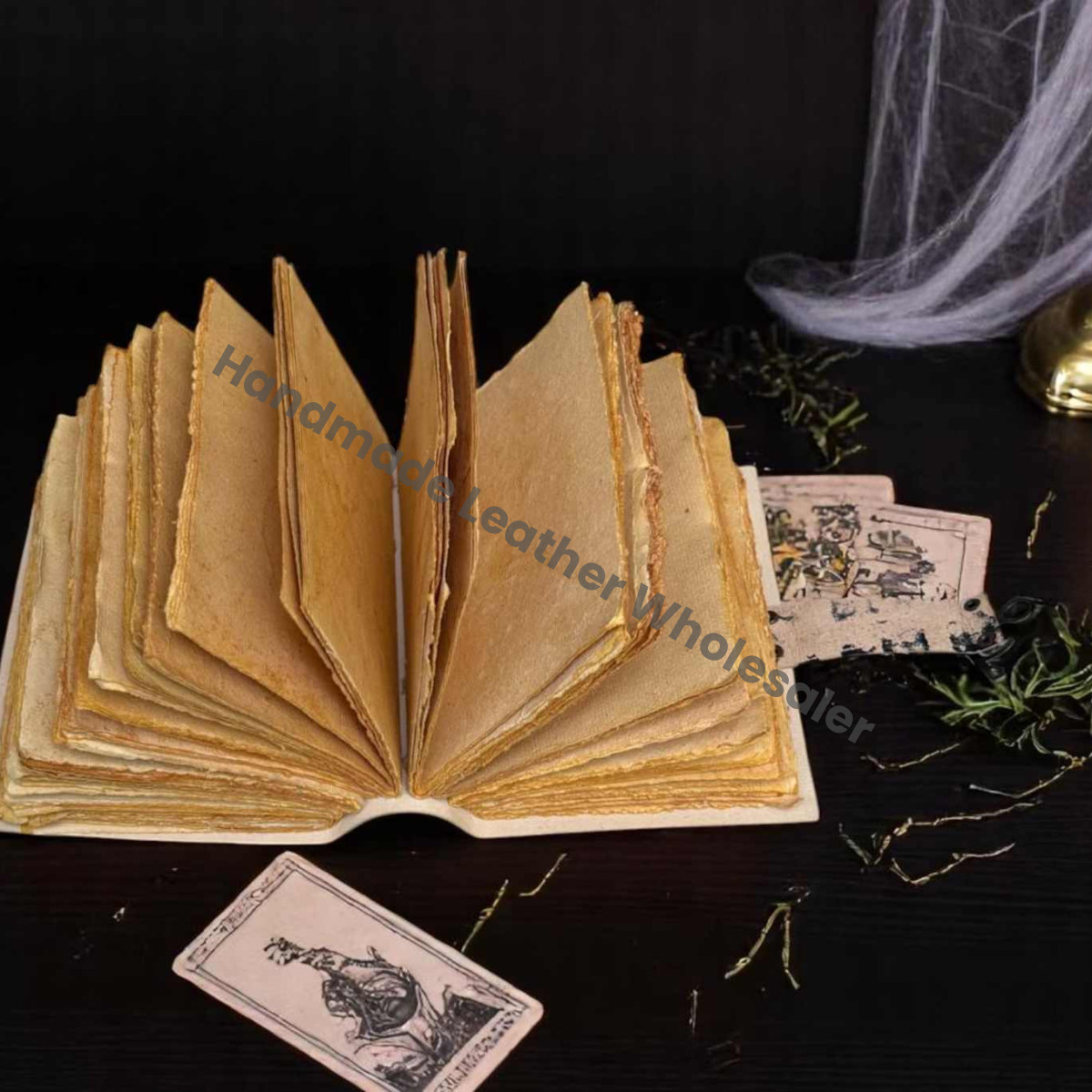 The Lovers Leather Grimoire Journal: Celestial Spell Book of Shadows