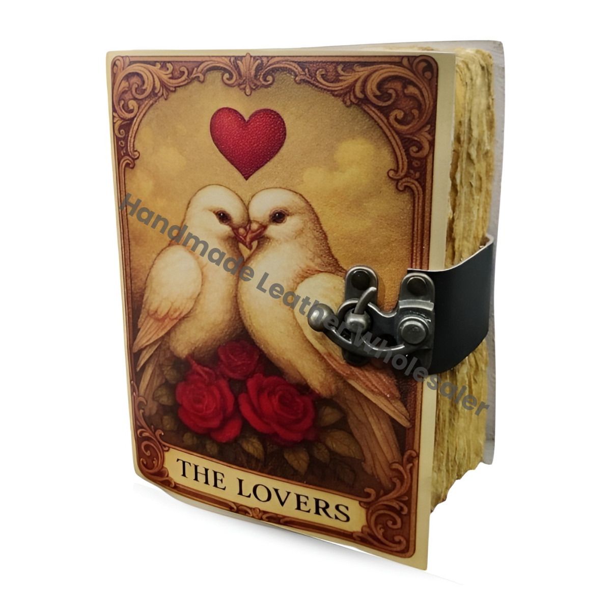 The Lovers Leather Journal Vintage Diary for Writers & Artists Rustic Grimoire: Vintage Spell Book of Shadows Vintage Paper Diary (Copy)