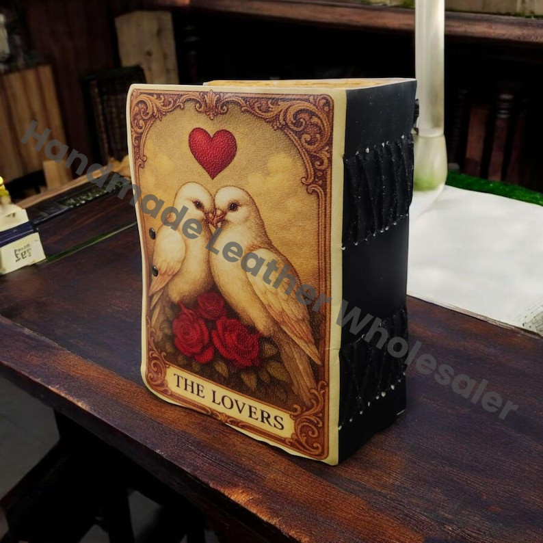 The Lovers Leather Journal Vintage Diary for Writers & Artists Rustic Grimoire: Vintage Spell Book of Shadows Vintage Paper Diary (Copy)