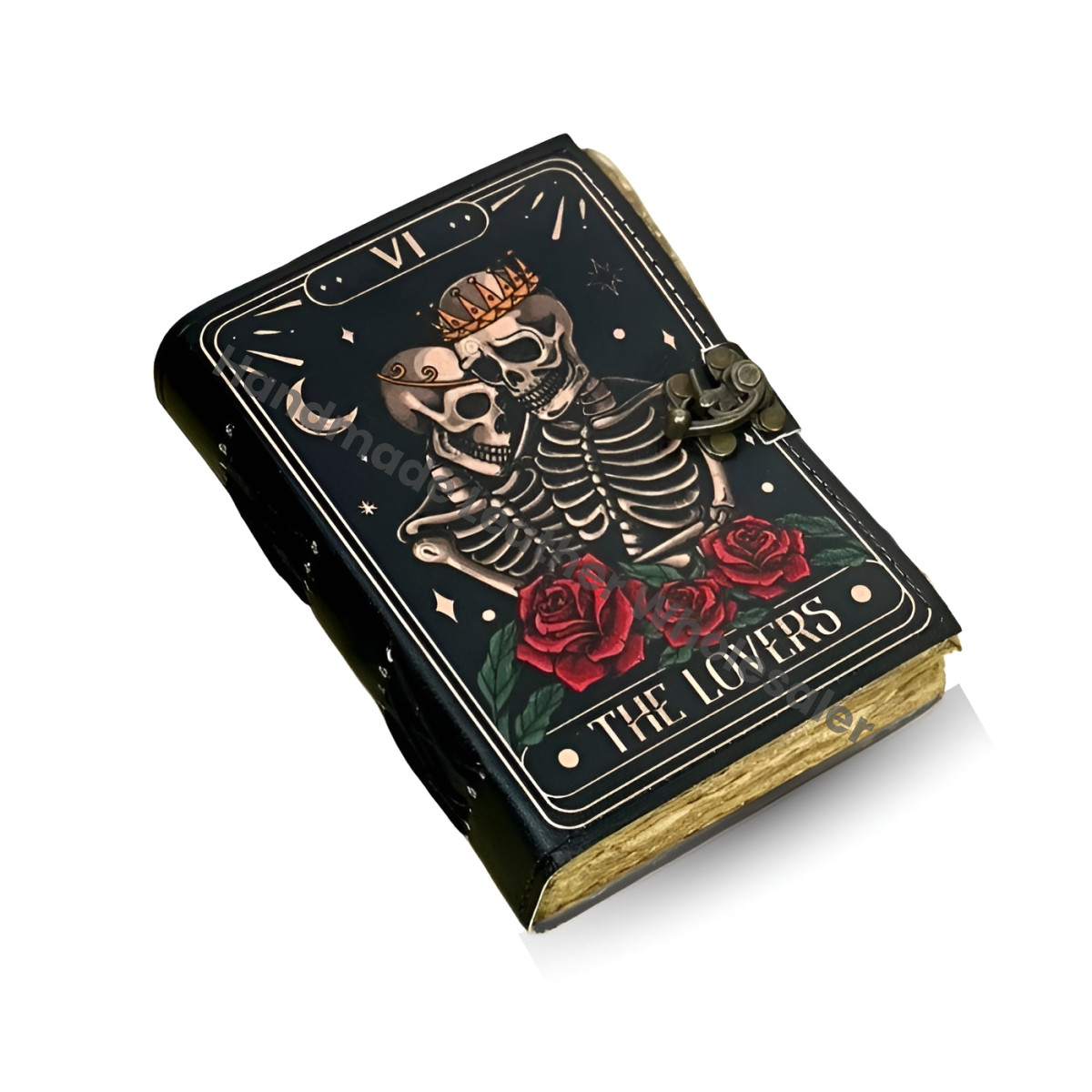 The Lovers Tarot Journal: Gothic Grimoire Book of Spells with Deckle Edge Paper