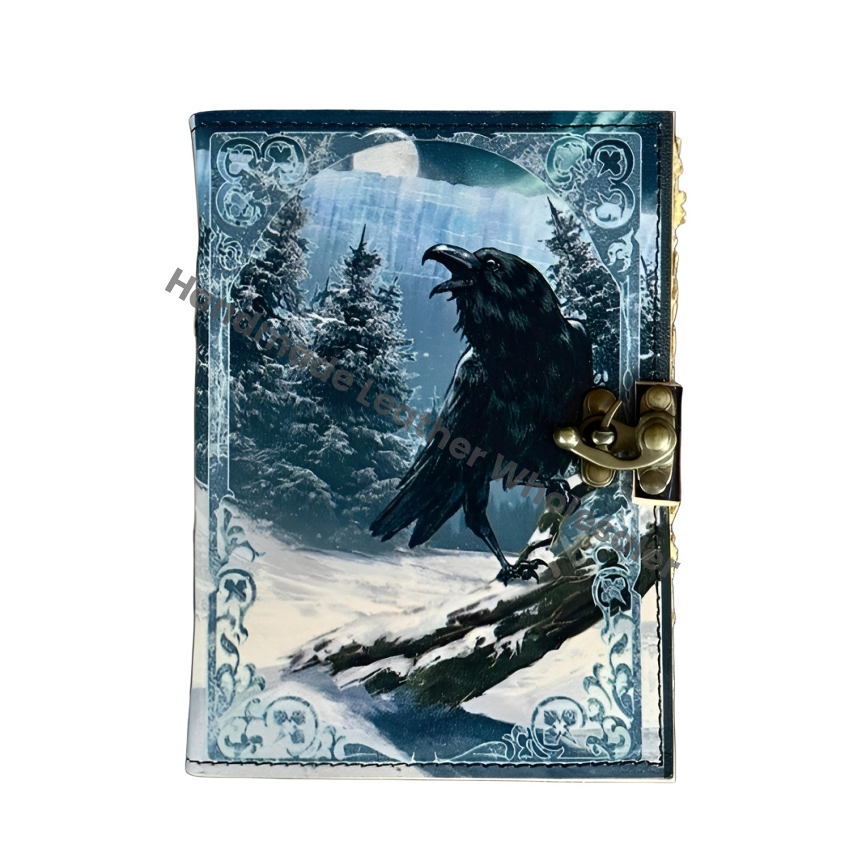 The Raven Leather Journal – Gothic Grimoire, Book of Shadows