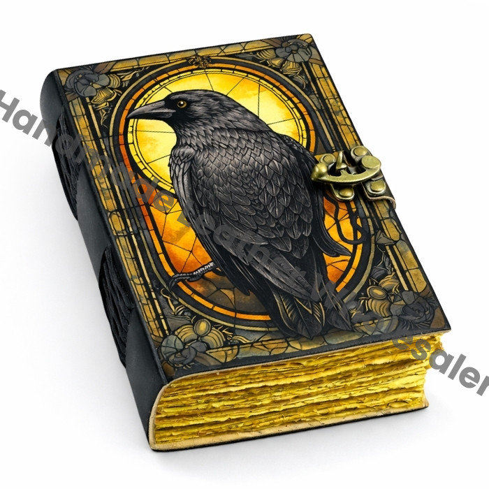 The Raven Leather Journal: Gothic Grimoire Book of Shadows