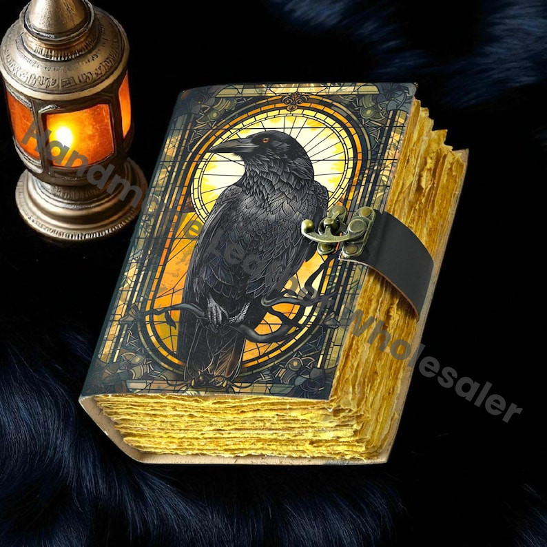The Raven Leather Journal: Gothic Grimoire Book of Shadows