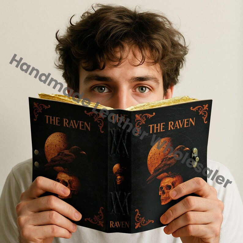 The Raven Leather Journal: Gothic Grimoire Book of Shadows