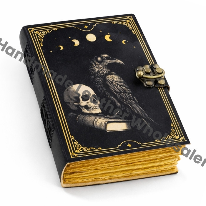 The Raven Leather Journal: Gothic Grimoire Book of Shadows