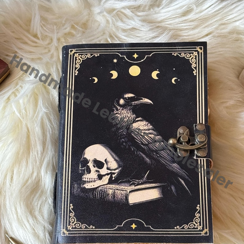 The Raven Leather Journal: Gothic Grimoire Book of Shadows