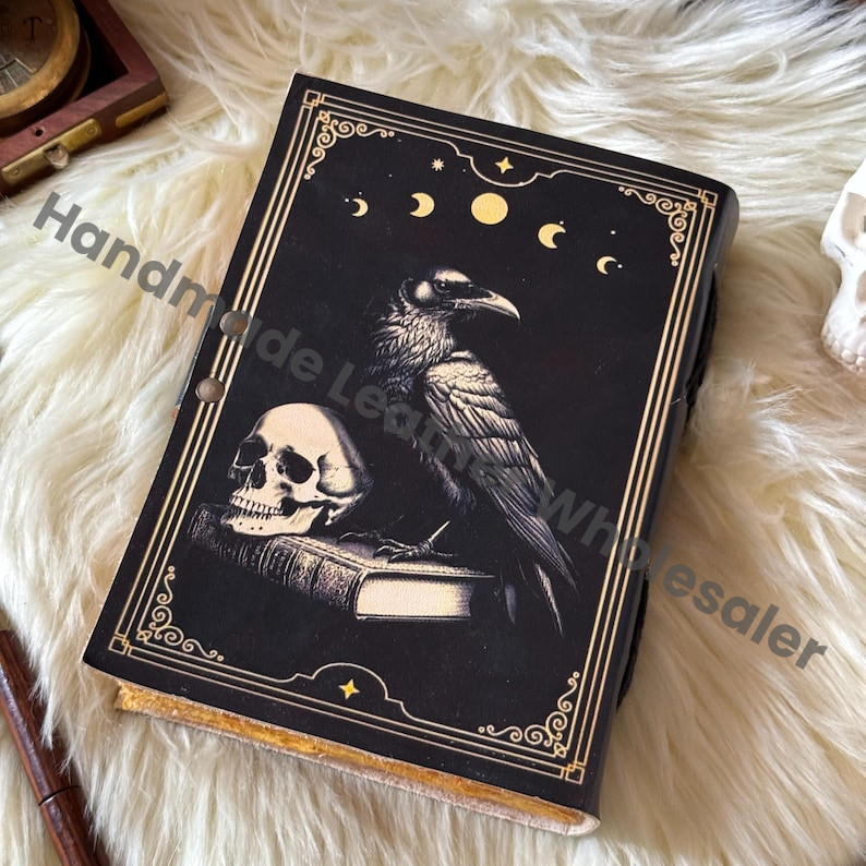 The Raven Leather Journal: Gothic Grimoire Book of Shadows