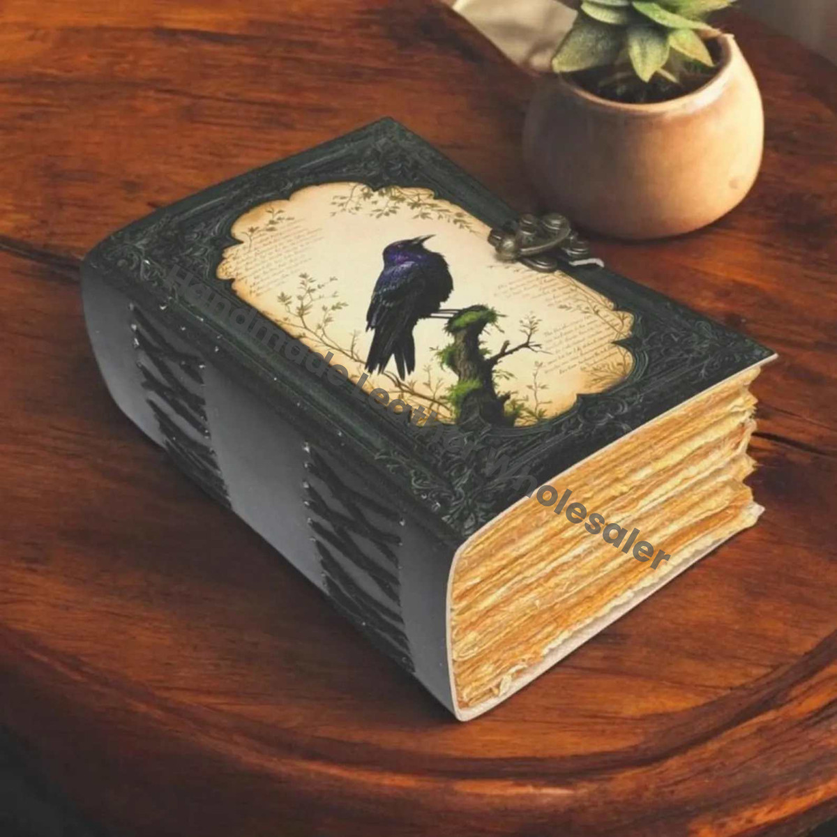 The Raven Leather Journal: Gothic Grimoire Book of Shadows