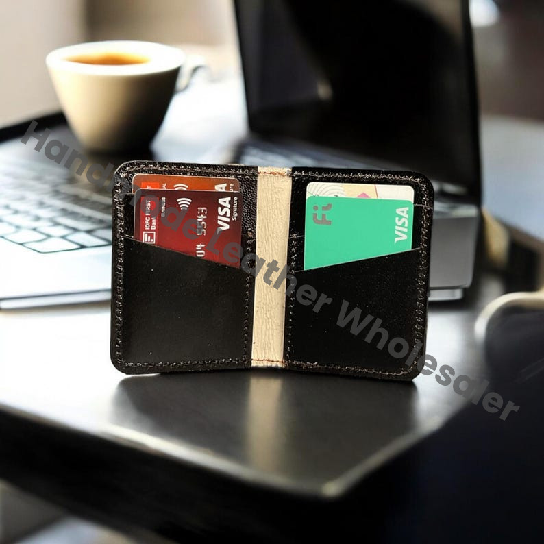 The Skull Lovers Leather Bifold Wallet, Personalized Card Holder