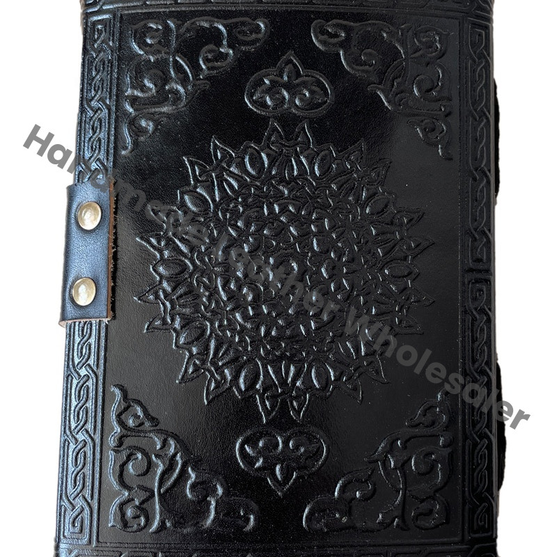 Tortoise Journal Handmade Unique Leather Spiral Binding Hardcover Notebook Black Gift Vintage Sketchbook Office Supplies