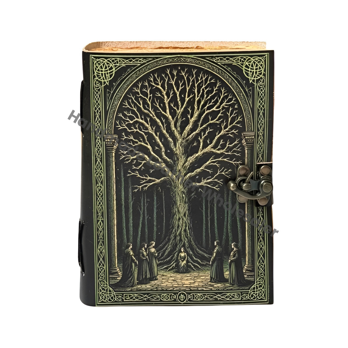 Tree of Life Leather Grimoire: Book of Shadows