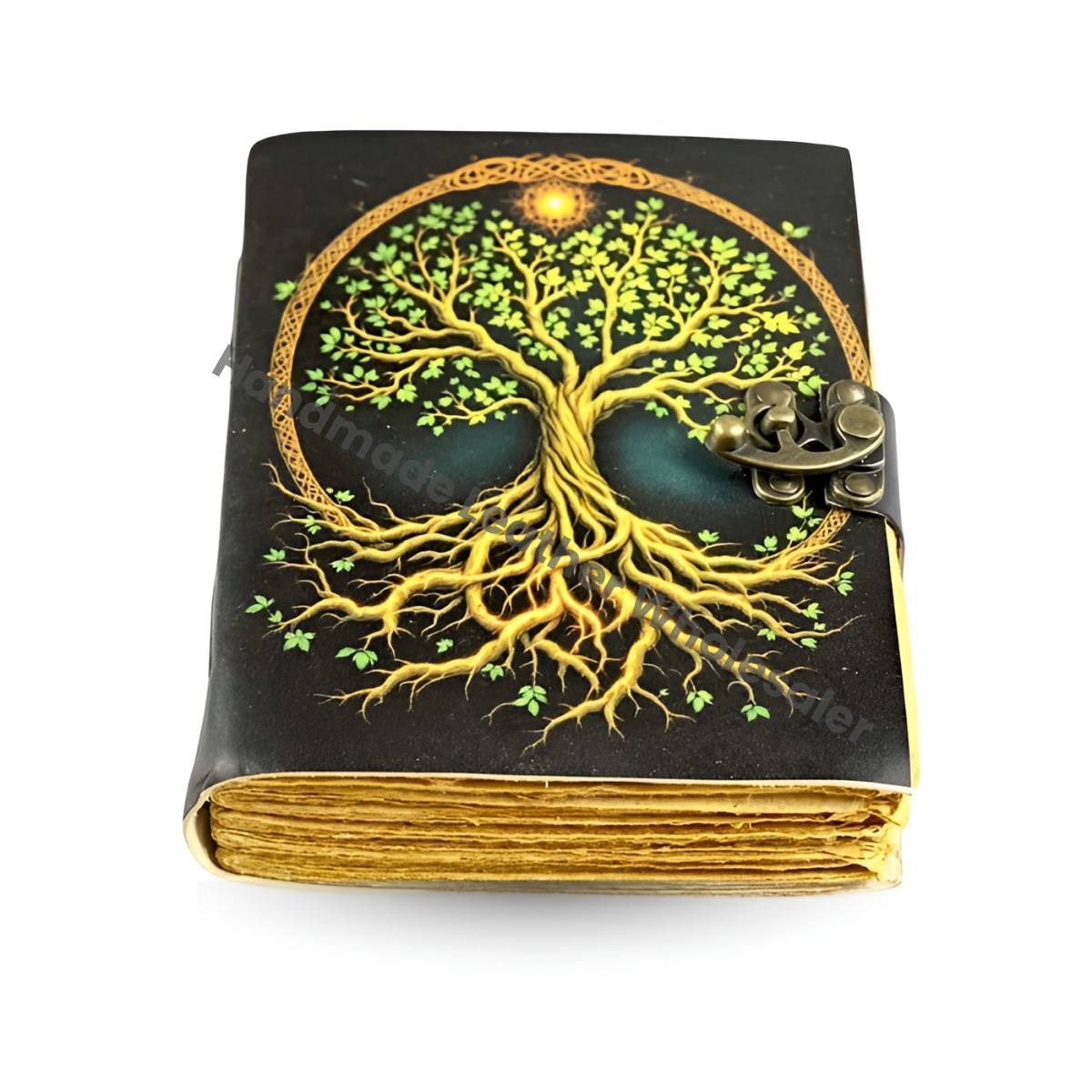 Tree of Life Leather Grimoire Journal: Book of Shadows