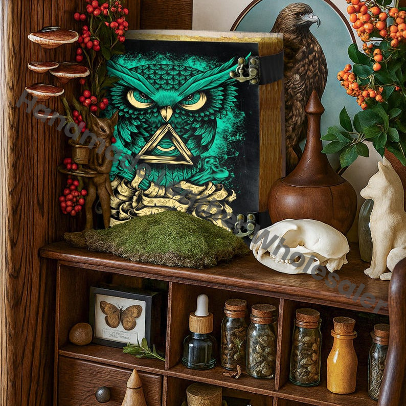 Tree of Life Leather Grimoire Journal: Large Spell Book, Celestial Gifts