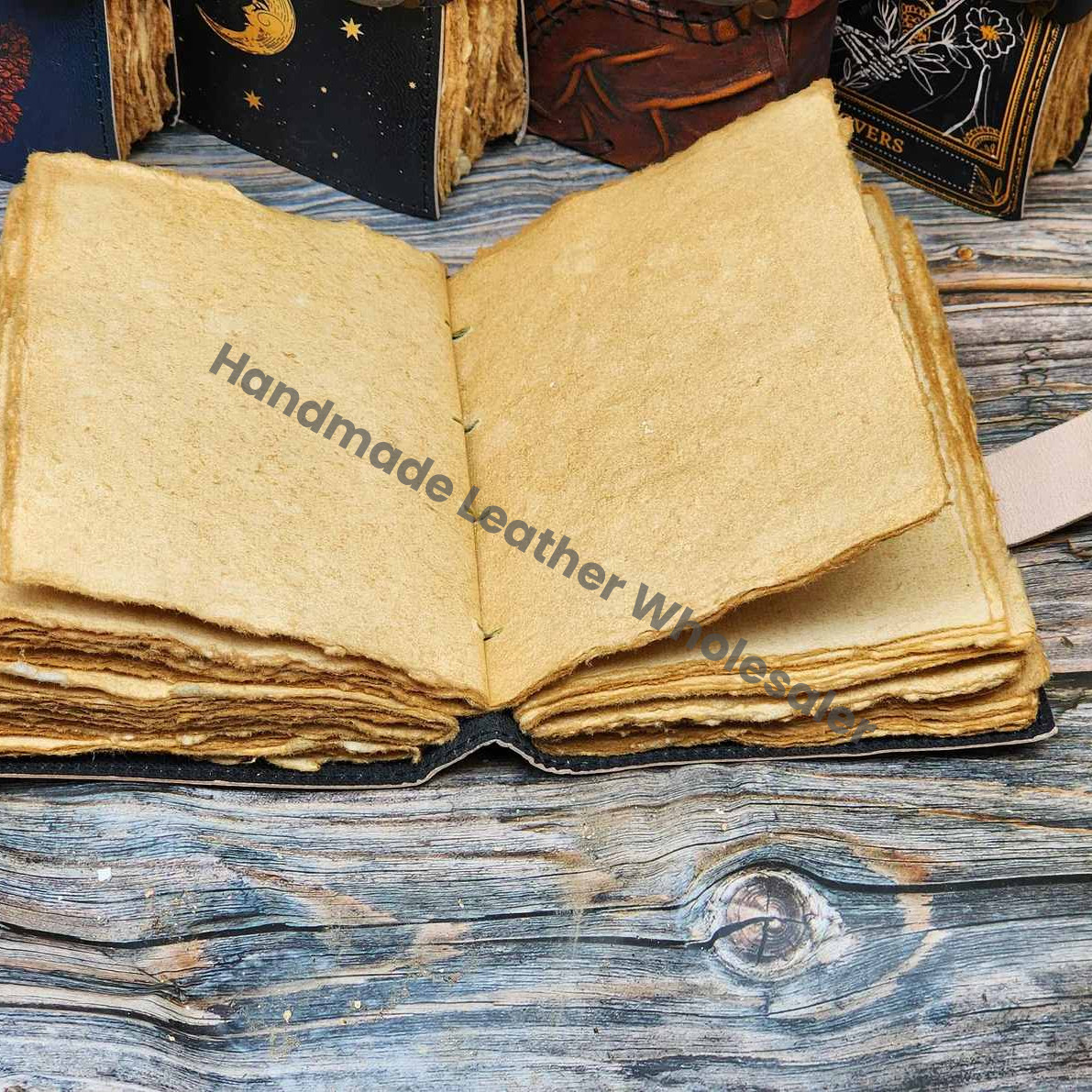 Tree Of Life Leather Journal, Antique Style Blank Paper, 7x5 Inches