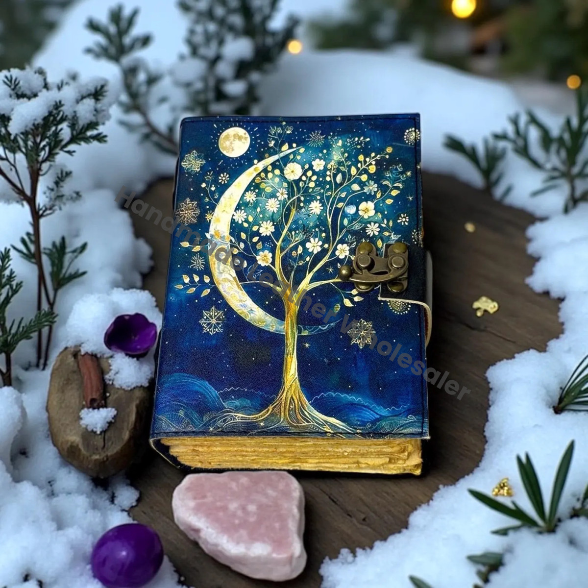 Tree of life leather journal – Book of Shadows | Witchcraft Spellbook | Wiccan Pagan Journal | Gothic Occult Notebook Gift