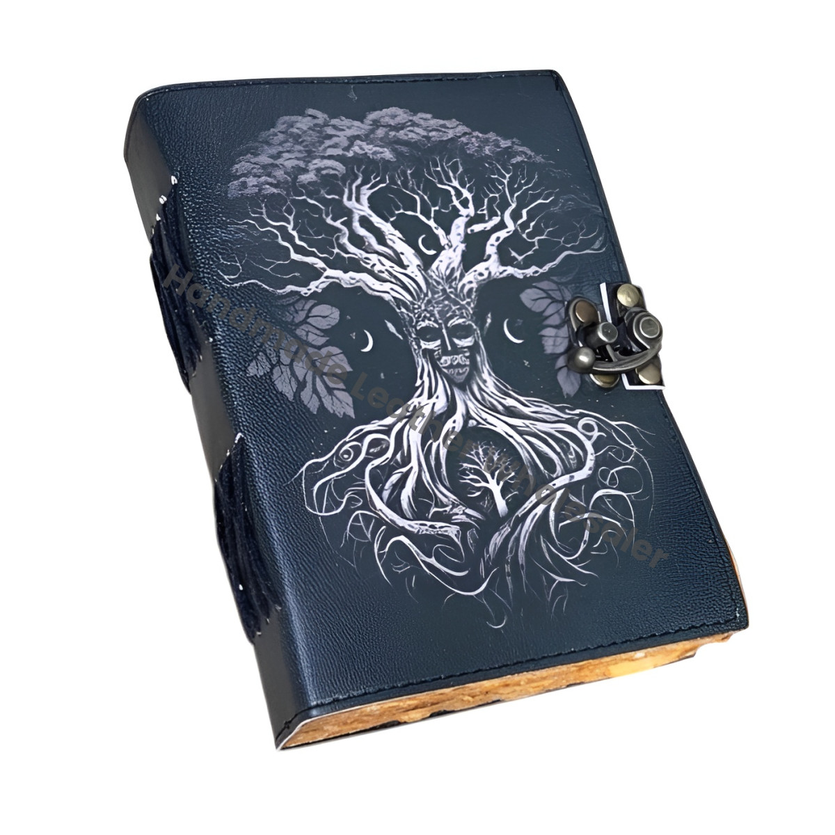 Tree of Life Leather Journal: Grimoire Spell Book, 400 Page Celestial Gift
