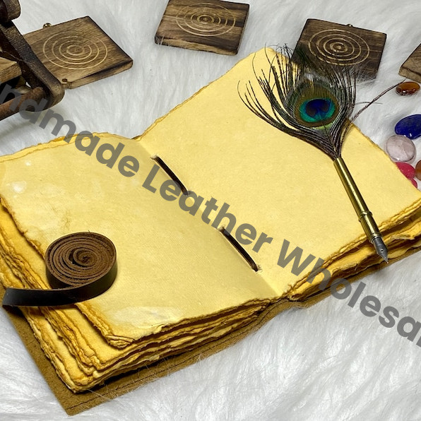 Tree of Life Leather Journal: Handmade Sketchbook, Spell Book