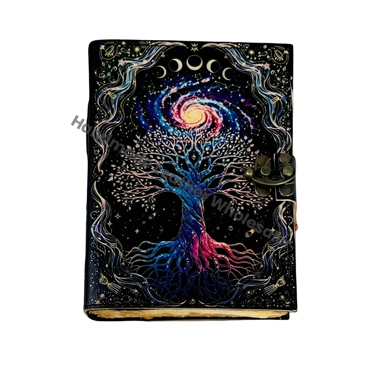 Tree of Life Leather Journal – Handmade Vintage Grimoire, Spell Book of Shadows, Wiccan Notebook, Witchcraft Journal