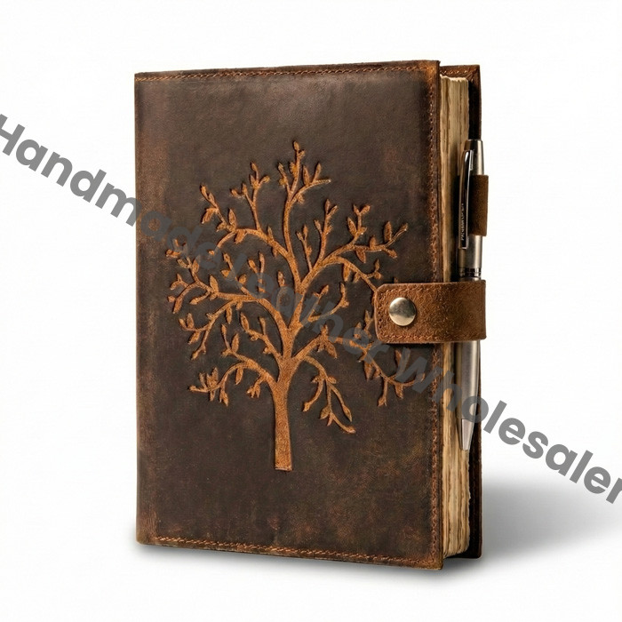 Tree of Life Leather Journal Notebook Handmade Sketchbook