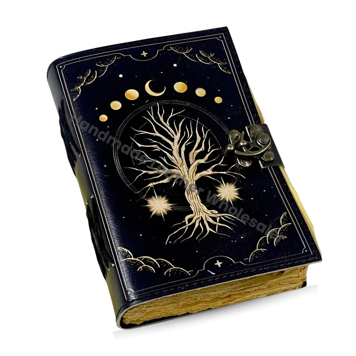 Tree of Life Leather Journal: Sketchbook, Spell Book, Travel Notebook