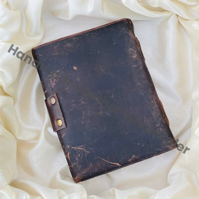 Tree of Life Leather Journal: Vintage Deckle Edge Book of Shadows