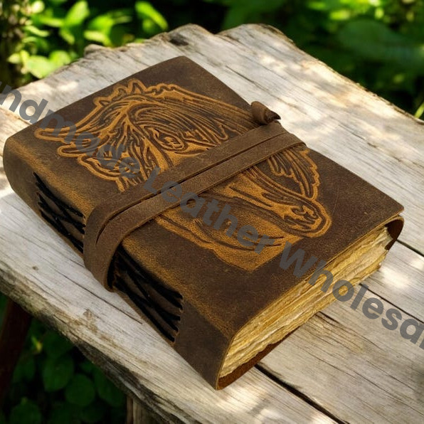 Unicorn Embossed Leather Journal ,Notebook Blank Spell book of shadows junk Journal Travel Christmas gifts Journal for women