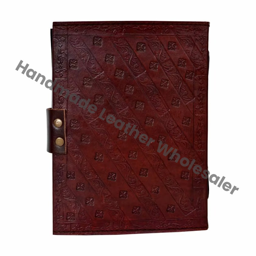 Vintage Custom Print Journal Notebook Hardcover Leather Embossed Leather Hardcover Dragon Diary with Clasp Lock Gift Edition