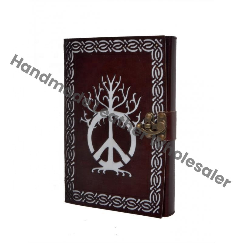 Vintage Cut Work Book Shadows Spell Book Crafts Drawing Sketchbook Journal Brown Leather Notebook Recyclable Handmade Gift