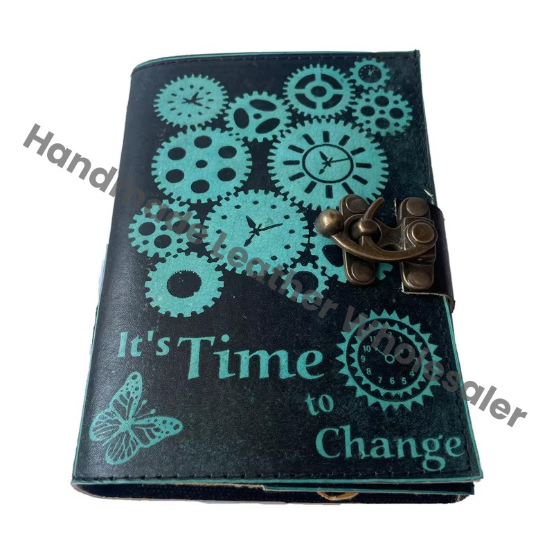 Vintage Embossed Leather Writing Antique Handmade Daily Notepad Sketchbook Travel Diary Notebooks to Write Journal Notebook