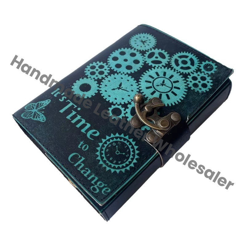Vintage Embossed Leather Writing Antique Handmade Daily Notepad Sketchbook Travel Diary Notebooks to Write Journal Notebook