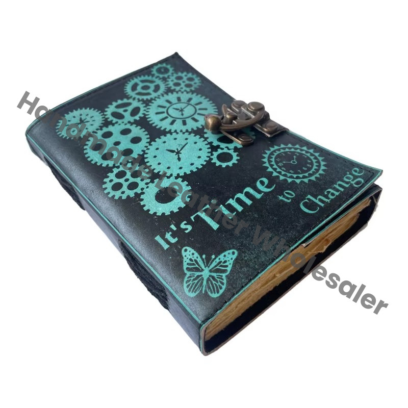 Vintage Embossed Leather Writing Antique Handmade Daily Notepad Sketchbook Travel Diary Notebooks to Write Journal Notebook