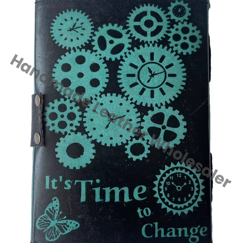 Vintage Embossed Leather Writing Antique Handmade Daily Notepad Sketchbook Travel Diary Notebooks to Write Journal Notebook