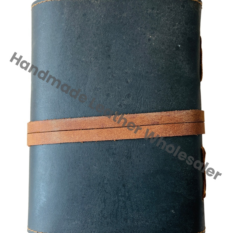 Vintage Hardcover Leather Journal Diary Notebook Gift Deckle Paper Thermal Binding Manual Account Book Shadows Spell Writing