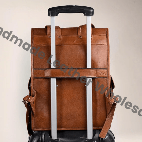 Vintage Leather Backpack Rucksack