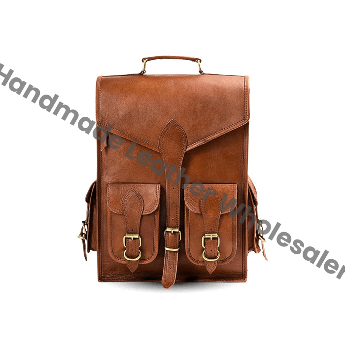 Vintage Leather Backpack Rucksack