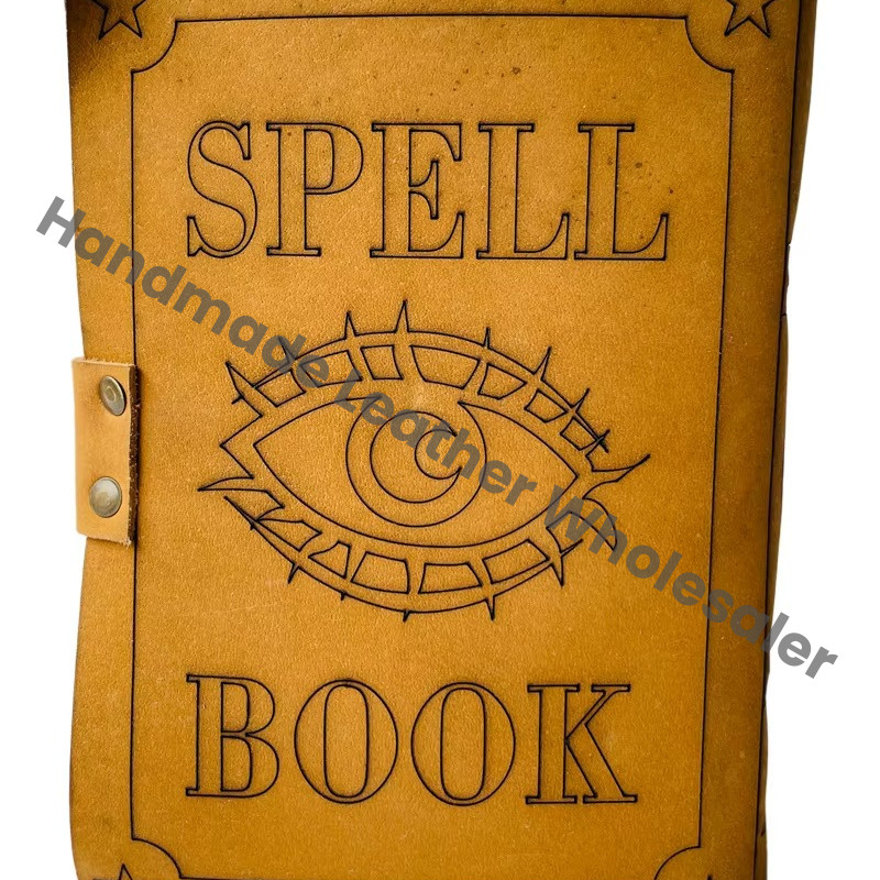 Vintage Leather Book of shadows Journal with Lock Handmade Diary Prayer Magical Eye of Horus Travel Writing Planner Journal