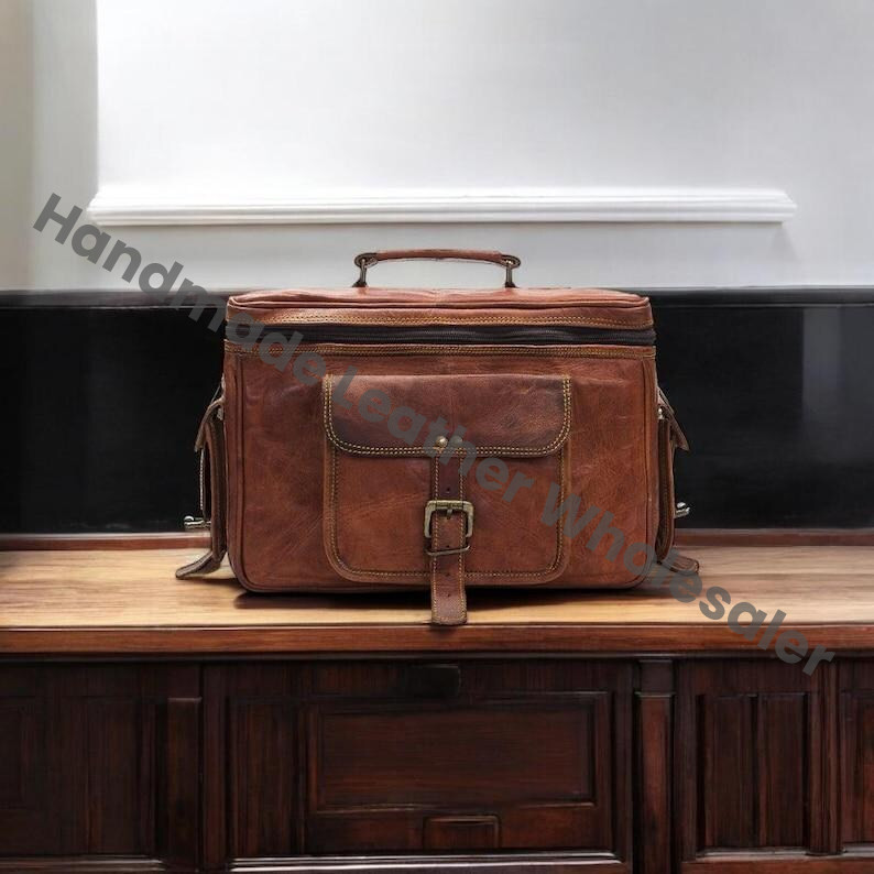 Vintage Leather Camera Bag: DSLR/SLR Case, 13 Inch