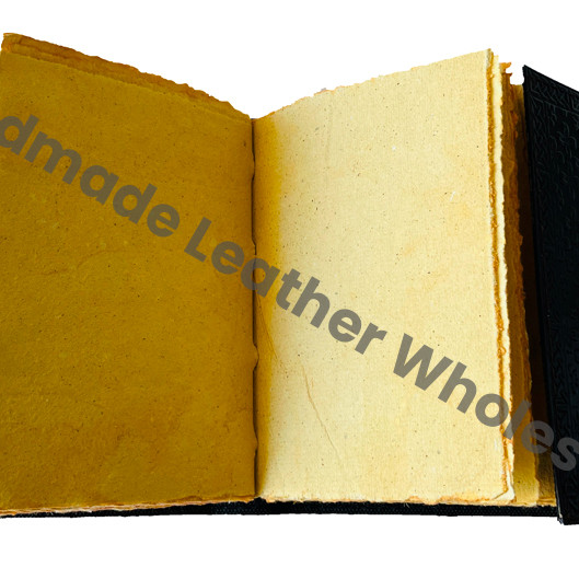 Vintage Leather Hardcover Embossed Women's Journal with Deckle Edge Pages Custom Logo Option Gift for Office/School Use