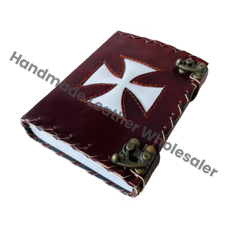Vintage Leather Journal Antique Handmade Cotton Paper Brown Embossed Sketchbook Book of Charmed Unlined Planner Travel Diary