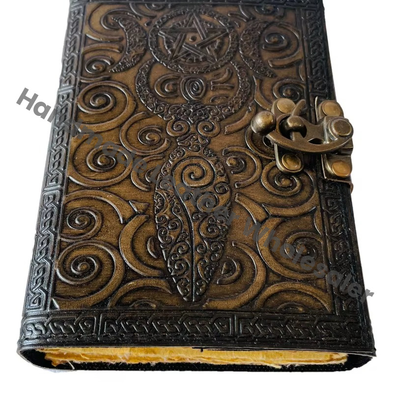 Vintage Leather Journal Antique Handmade with Deckle Edge Paper for Men Women Diary Leather Sketchbook Drawing Journal Notebook