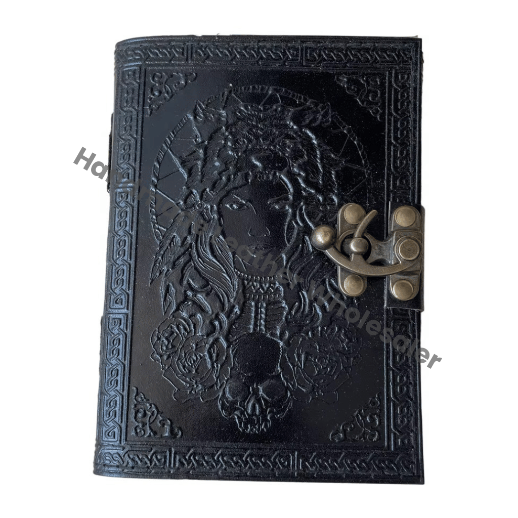 Vintage Leather Journals Thermal Binding Handmade Notebook Rustic Craft Paper Book Diary Writing Travel Gift