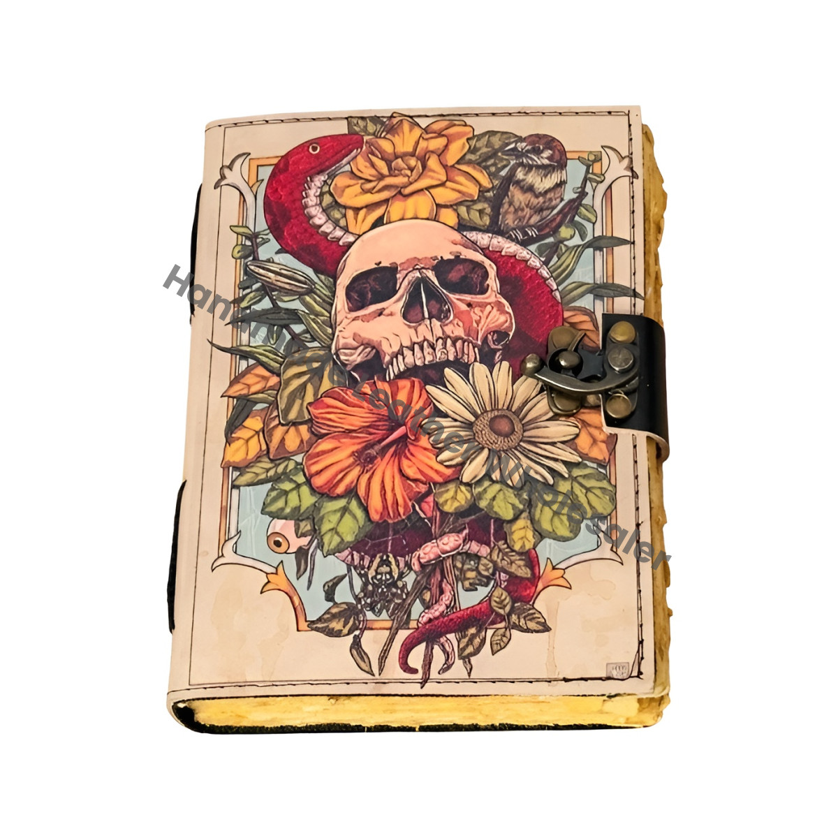 Vintage Leather Skull Journal: Book of Shadows, Wiccan Grimoire