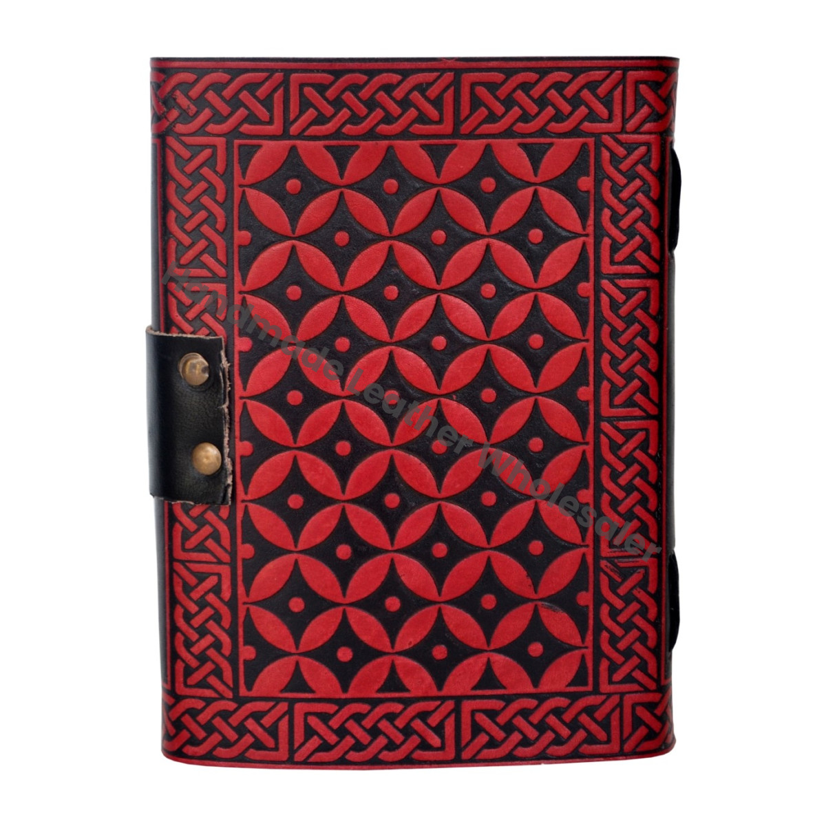 Vintage Leather Spiral Journal for Women Dragon Large Book Shadows Sketchbook Cotton Pages Black Red Spell Notebooks Gift