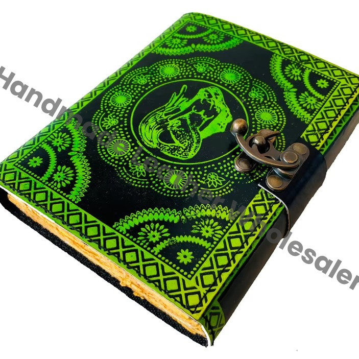 Vintage Mermaid Notebook Grimoire Wiccan Spell Sketchbook Embossed Handmade Leather Journal Paper Cover Gift