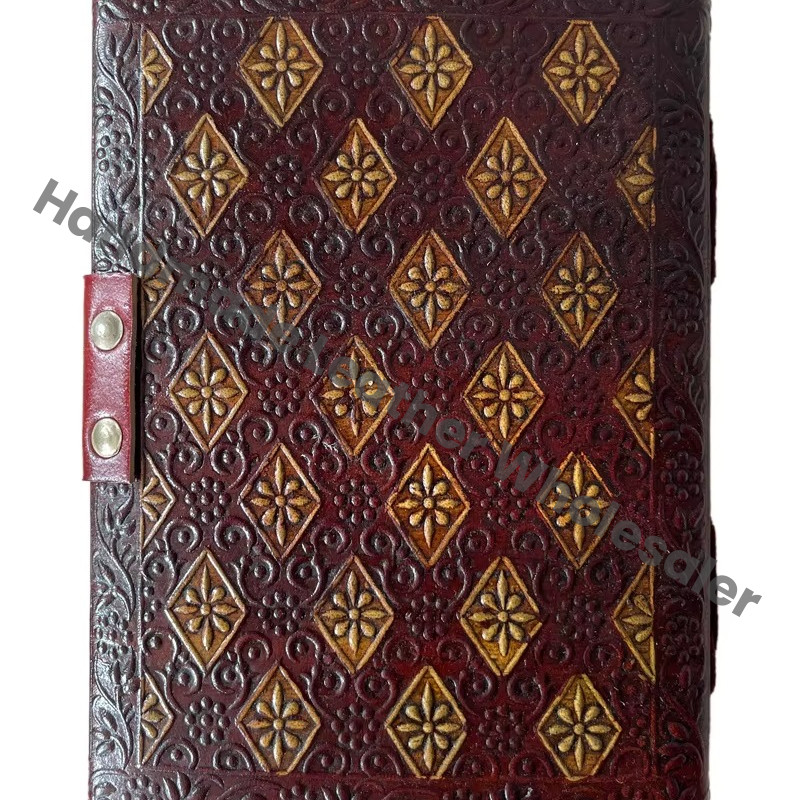 Vintage Tree Life Genuine Leather Journal Brown Yellow Handmade Case Inner Pages Travel Notebook