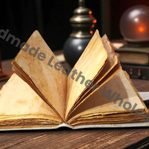 Virgo Zodiac Leather Journal | Handmade Astrology Notebook with Celestial Goddess & Moon Phases | Spellbook of Shadows, Grimoire, Sketchbook