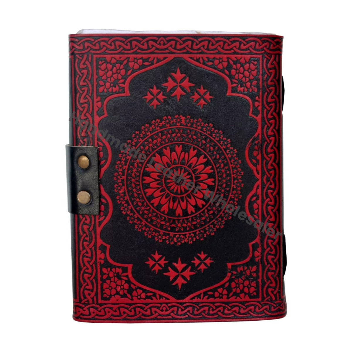 Wholesale Best Price Celtic Knot Leather Hardcover Journal Planner with Thermal Binding Recyclable Handmade Paper Gift for Women
