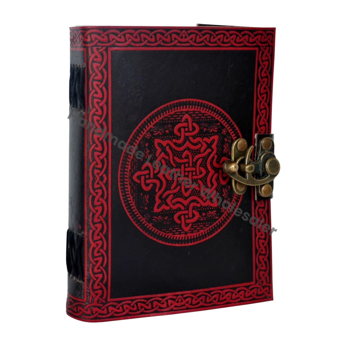 Wholesale Best Price Celtic Knot Leather Hardcover Journal Planner with Thermal Binding Recyclable Handmade Paper Gift for Women
