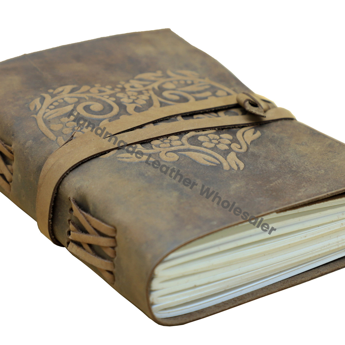 Wholesale Custom Leather Journal Heart Embossed Leather Notebooks Journals Notebooks for Women Handmade Soft Leather Journals